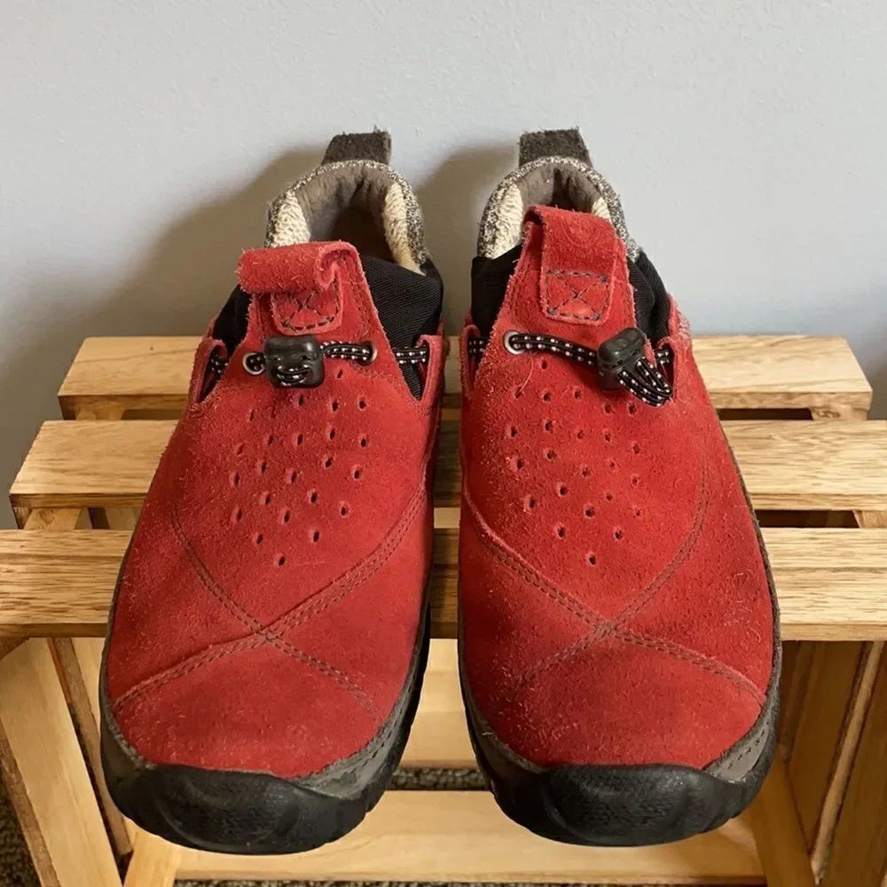 Timberland & Smartwool Red Slip On Clogs - Picture 3 of 5